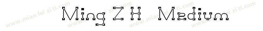 中国台湾Ming Z H- Medium转换器字体转换